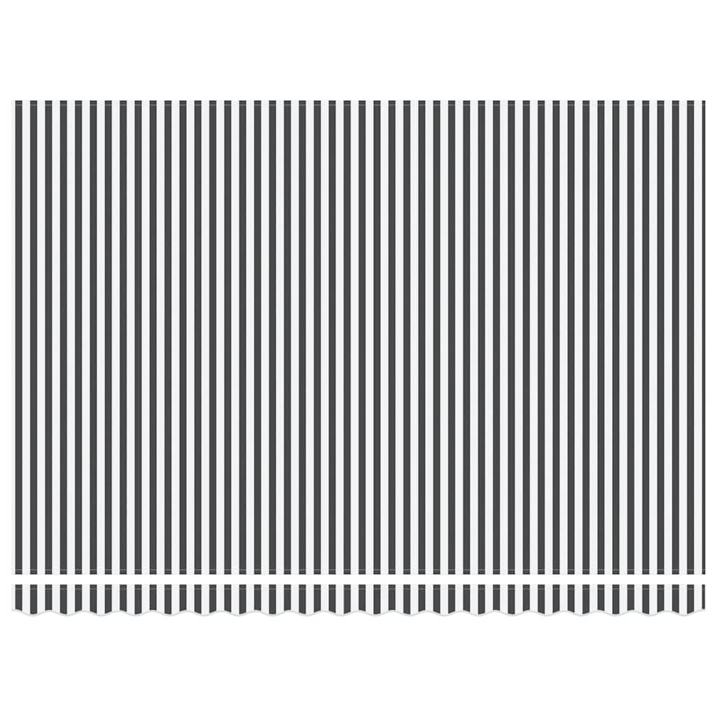 vidaXL Automatyczna markiza, antracytowo-biała, 450x300 cm