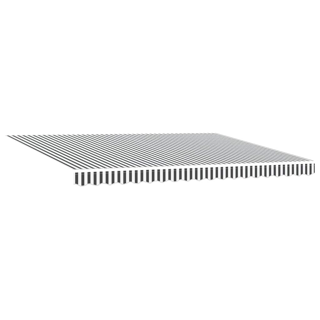 vidaXL Automatyczna markiza z LED, antracytowo-biała, 450x300 cm