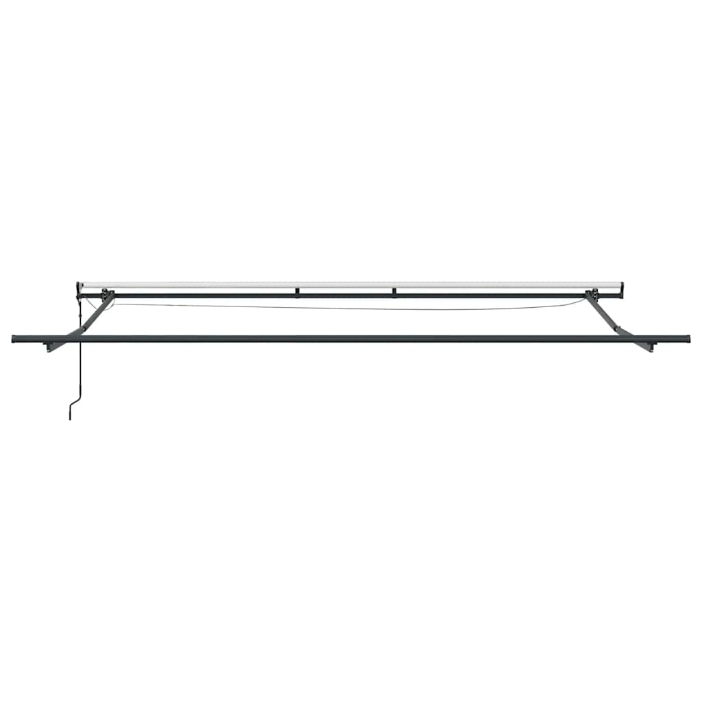 vidaXL Automatyczna markiza z LED, antracytowo-biała, 450x300 cm
