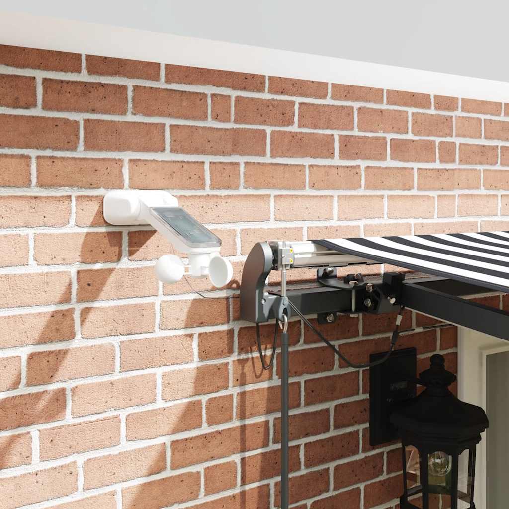 vidaXL Automatyczna markiza z LED, antracytowo-biała, 500x300 cm