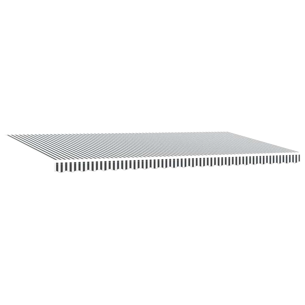 vidaXL Ręcznie zwijana markiza z LED, antracytowo-biała, 600x300 cm