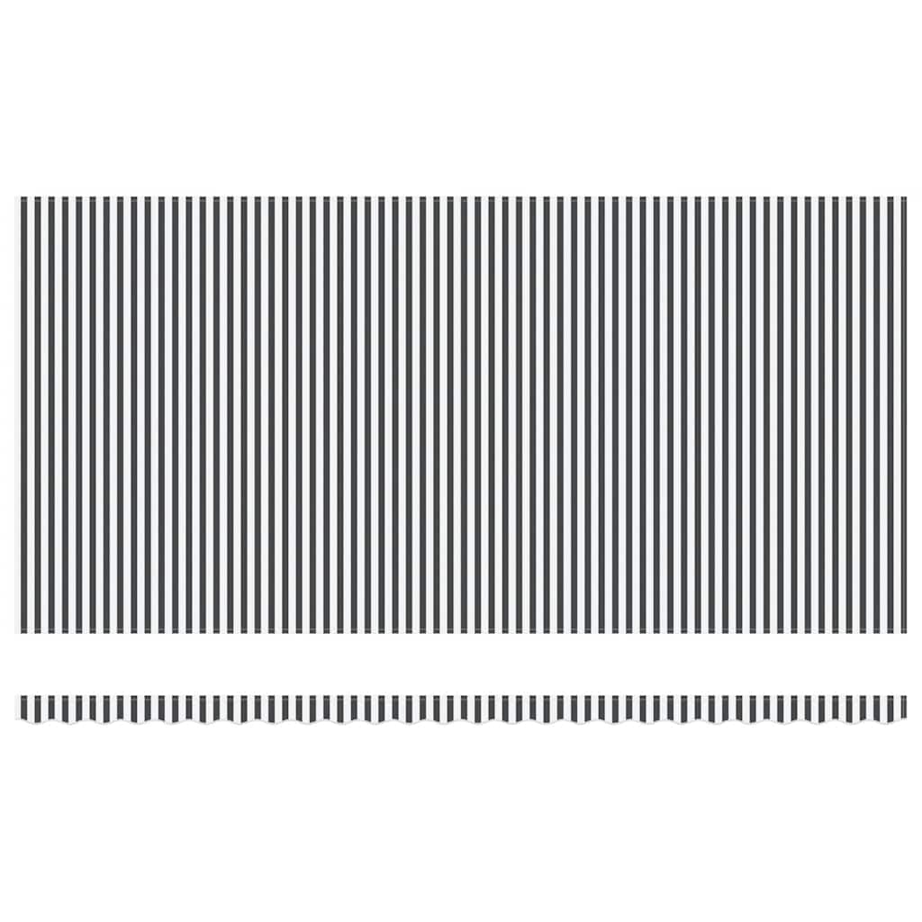 vidaXL Ręcznie zwijana markiza z LED, antracytowo-biała, 600x300 cm