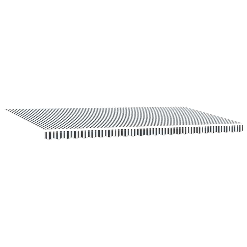 vidaXL Automatyczna markiza z LED, antracytowo-biała, 600x300 cm