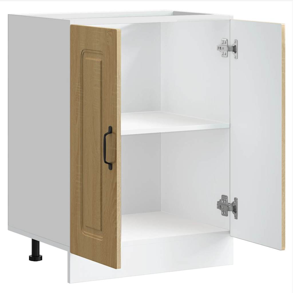vidaXL Szafka pod zlewozmywak, Kalmar, dąb sonoma, 60x46x81,5 cm