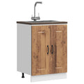vidaXL Szafka pod zlewozmywak, Kalmar, stare drewno, 60x46x81,5 cm