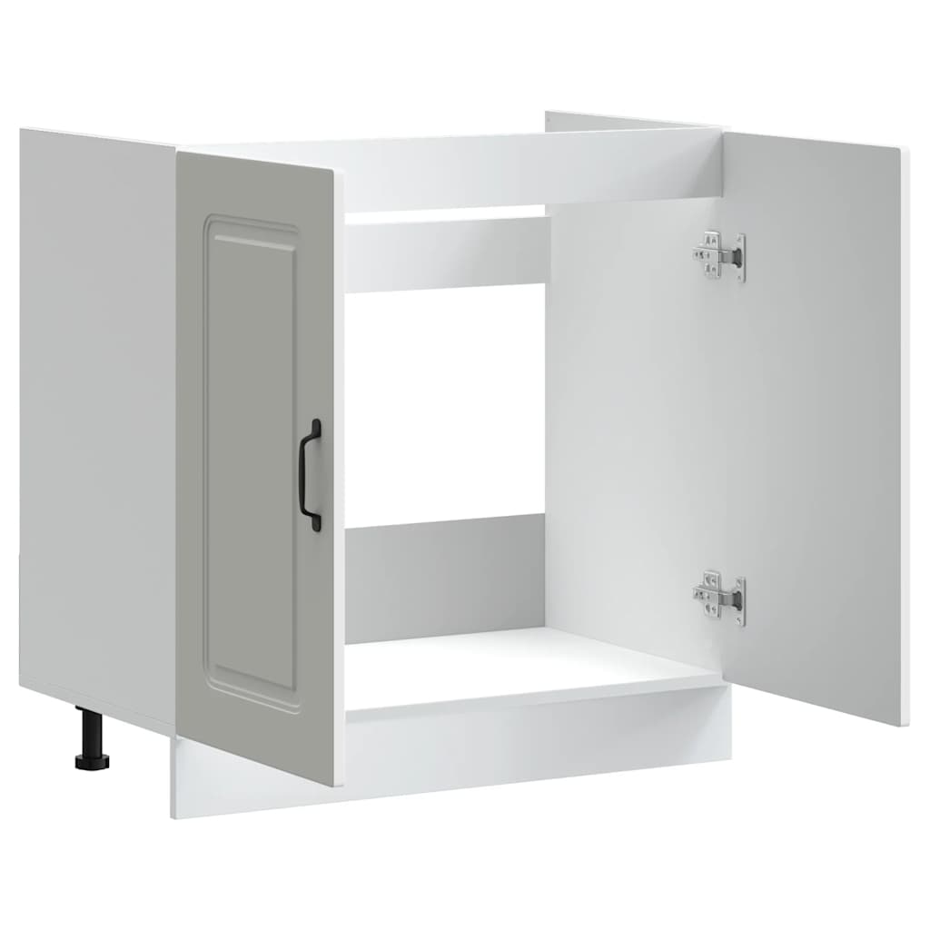 vidaXL Szafka pod zlewozmywak, Kalmar, biała, 80x46x81,5 cm