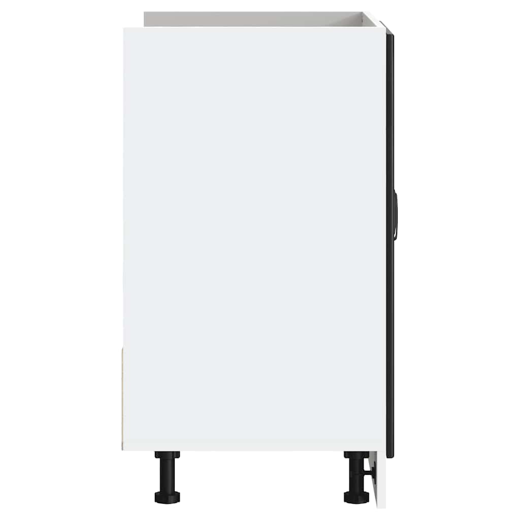vidaXL Szafka pod zlewozmywak, Kalmar, czarna, 80x46x81,5 cm