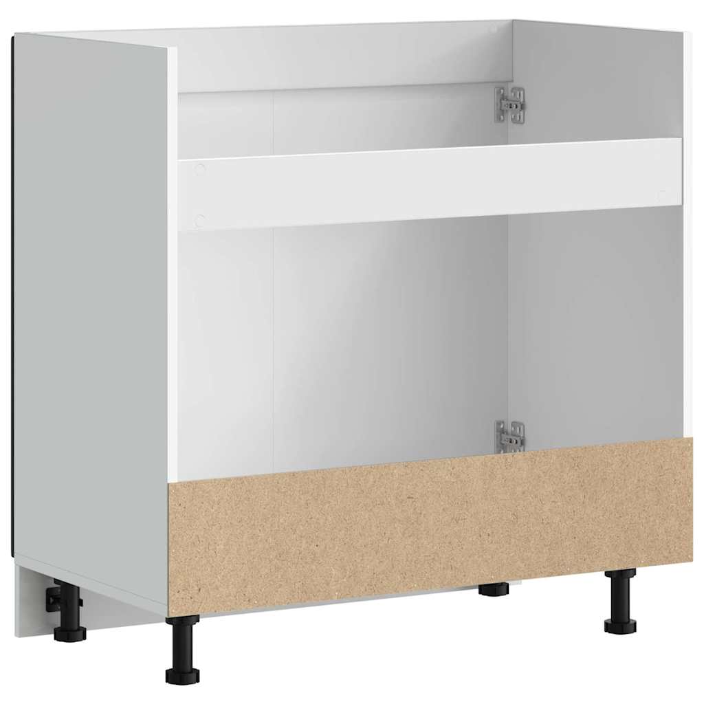 vidaXL Szafka pod zlewozmywak, Kalmar, czarna, 80x46x81,5 cm