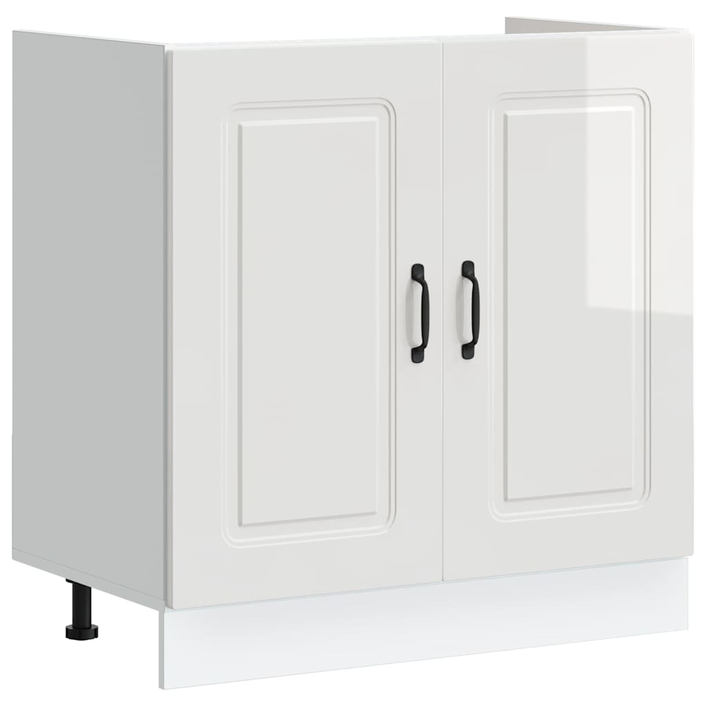 vidaXL Szafka pod zlewozmywak, Kalmar, biała, 80x46x81,5 cm