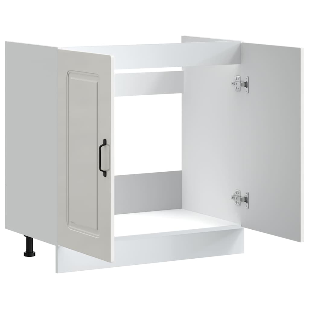 vidaXL Szafka pod zlewozmywak, Kalmar, biała, 80x46x81,5 cm