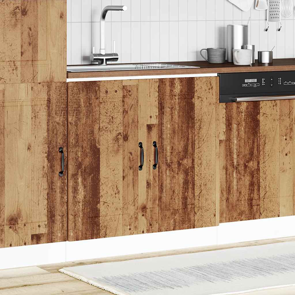 vidaXL Szafka pod zlewozmywak, Kalmar, stare drewno, 80x46x81,5 cm