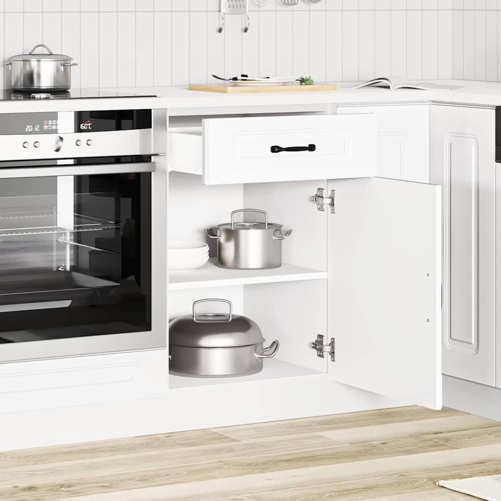 vidaXL Szafka kuchenna dolna, Kalmar, biała, materiał drewnopochodny