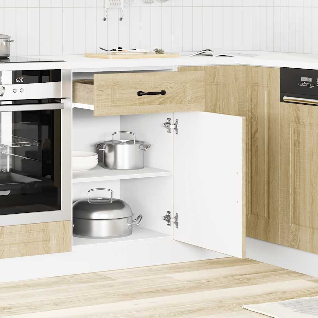 vidaXL Szafka kuchenna dolna, Kalmar, dąb sonoma