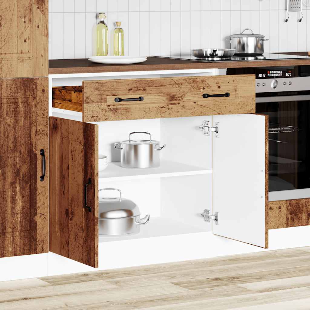 vidaXL Szafka kuchenna dolna, Kalmar, stare drewno