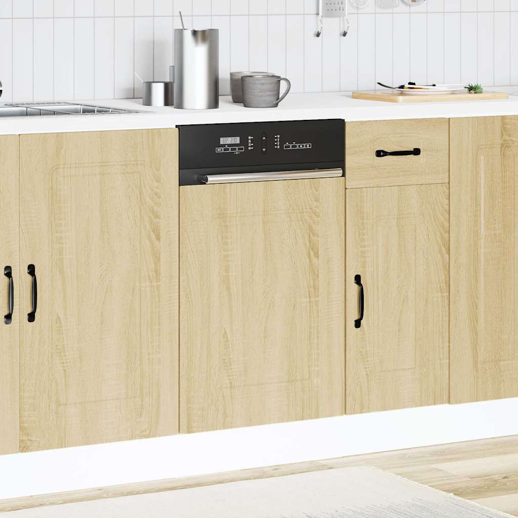 vidaXL Panel do zmywarki, Kalmar, dąb sonoma, 45x1,5x57 cm
