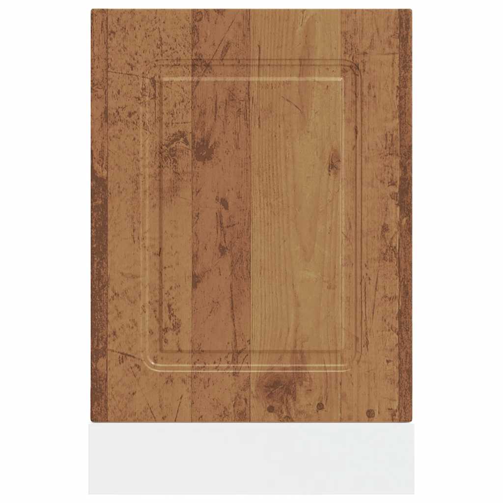 vidaXL Panel do zmywarki, Kalmar, stare drewno, 45x1,5x57 cm