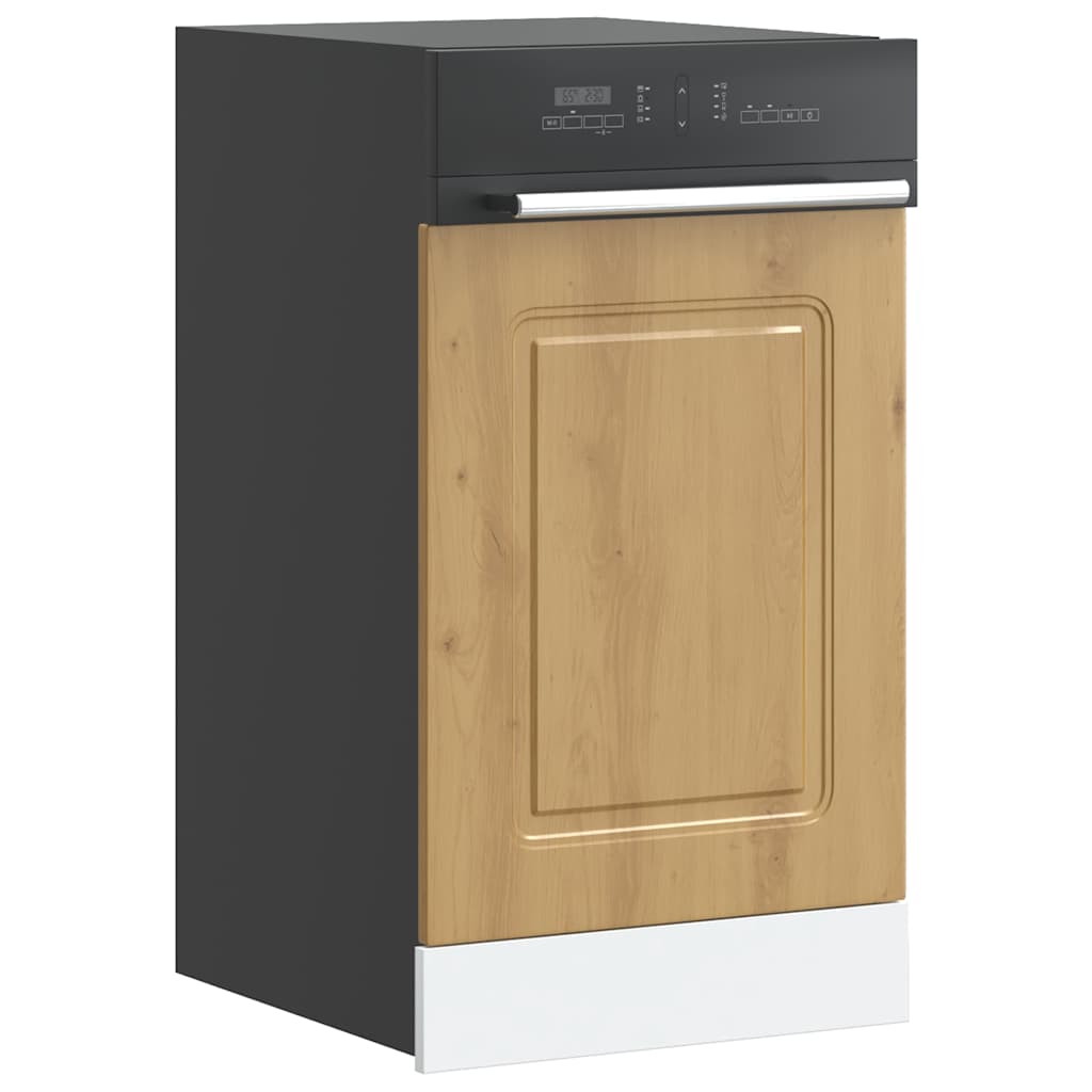 vidaXL Panel do zmywarki, Kalmar, dąb artisan, 45x1,5x57 cm