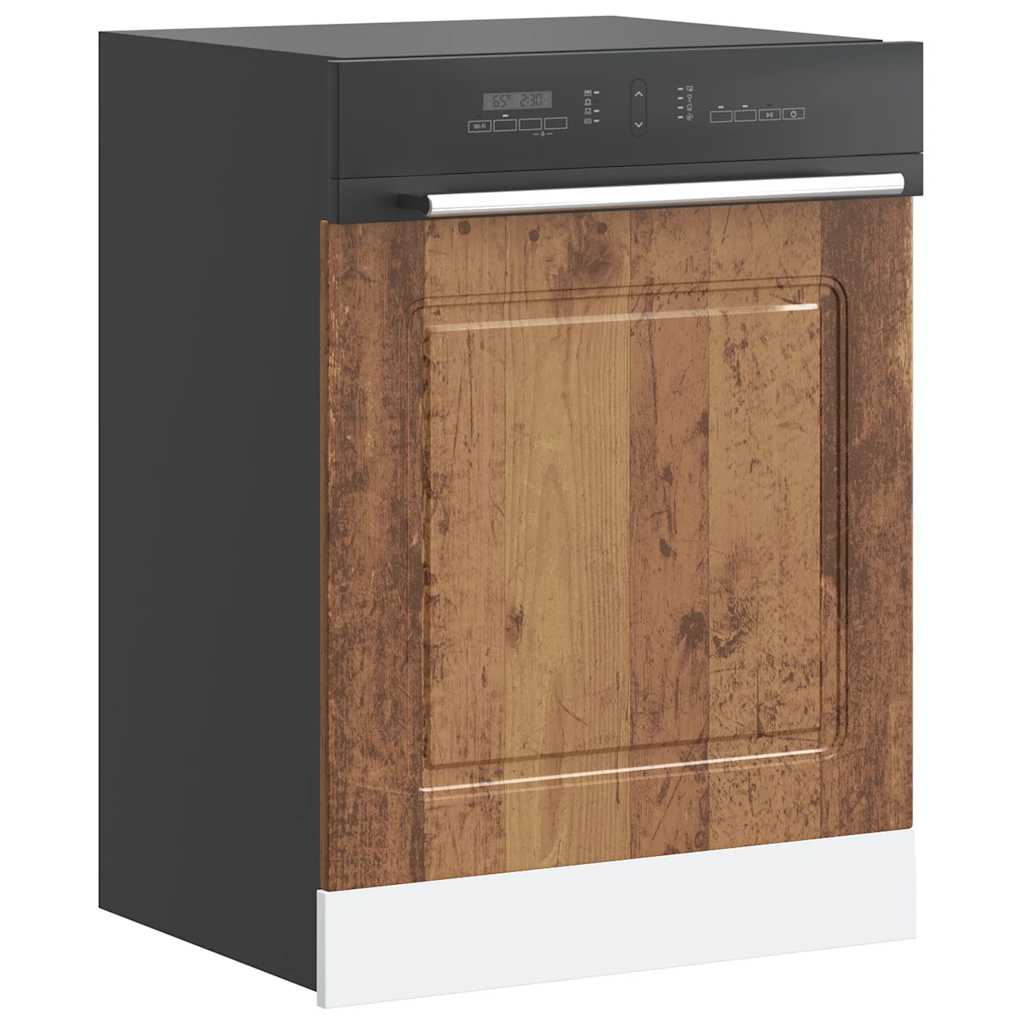 vidaXL Panel do zmywarki, Kalmar, stare drewno, 60x1,5x57 cm