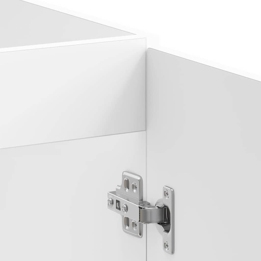 vidaXL Szafka pod zlewozmywak „Lucca” z białego drewna klejonego