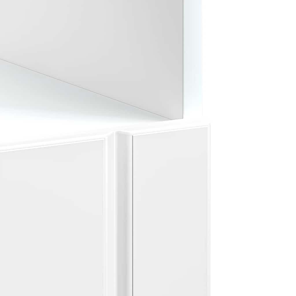 vidaXL Szafka piekarnikowa "Lucca" Wysoki połysk Biały Drewno klejone
