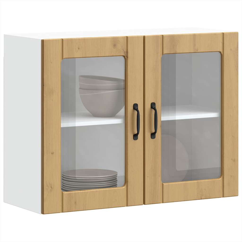 vidaXL Szafka ścienna kuchenna ze drzwiami, Lucca, dąb artisan