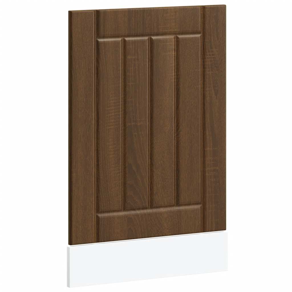 vidaXL Panel do zmywarki, Lucca, brązowy dab, materiał drewnopochodny