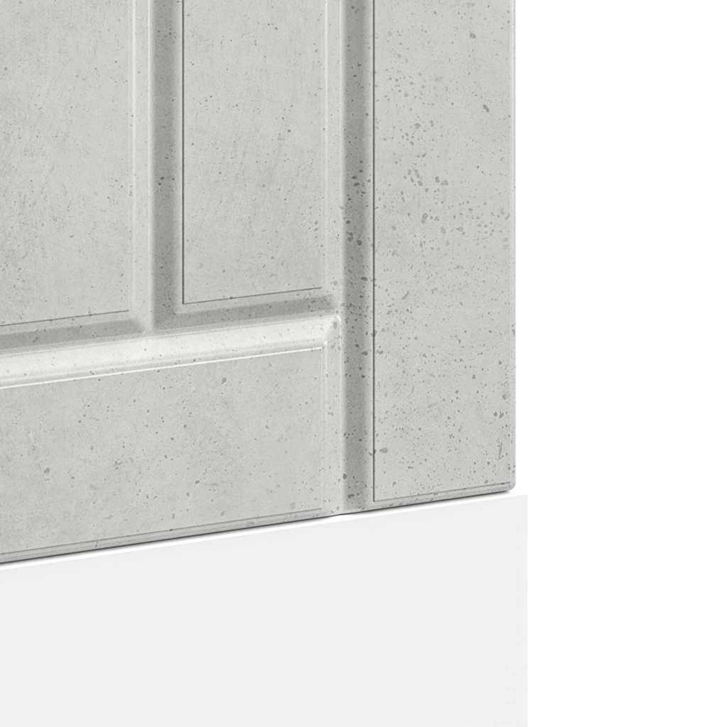 vidaXL Panel do zmywarki Lucca szarość betonu materiał drewnopochodny