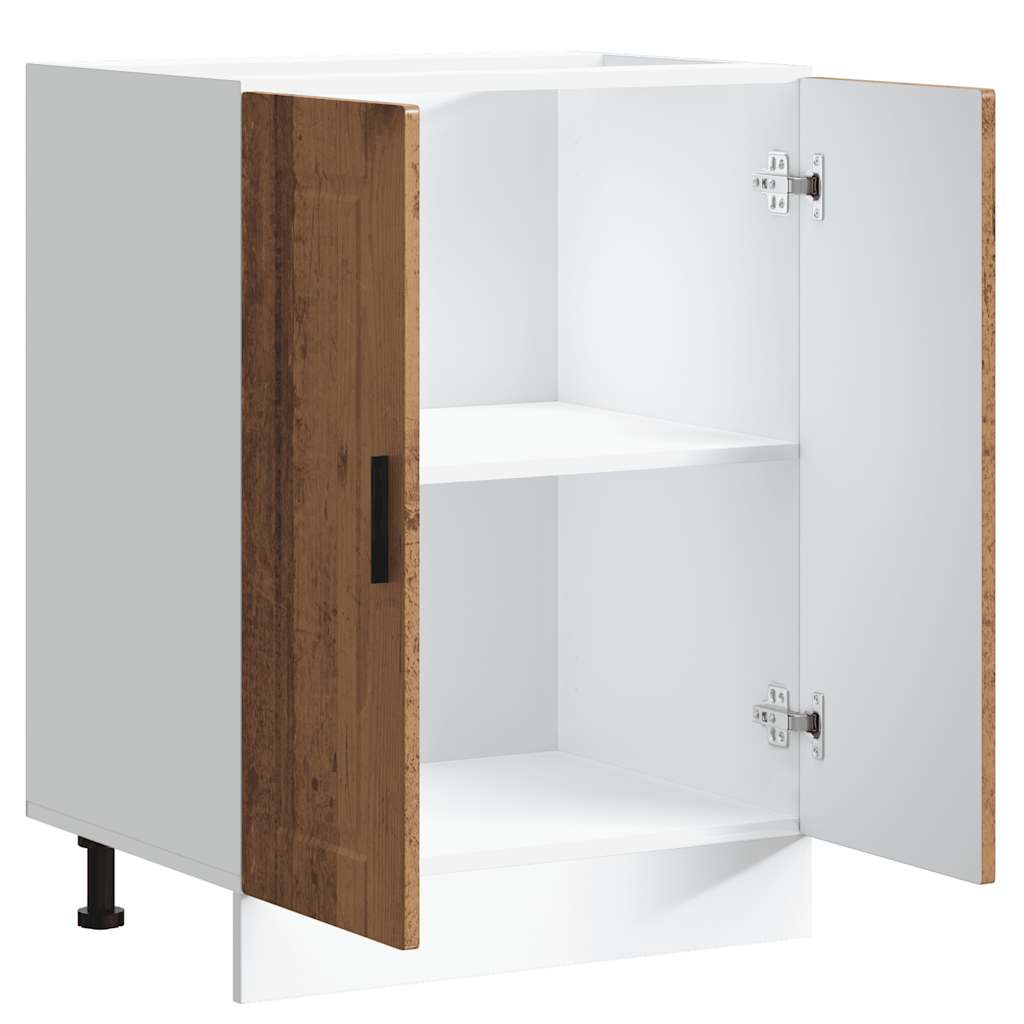 vidaXL Szafka kuchenna dolna, Porto, stare drewno