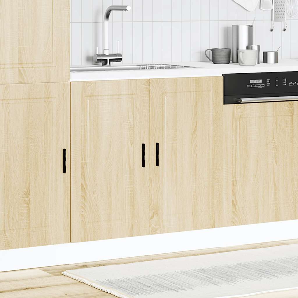 vidaXL Szafka pod zlewozmywak, Porto, dąb sonoma, 80x46x81,5 cm