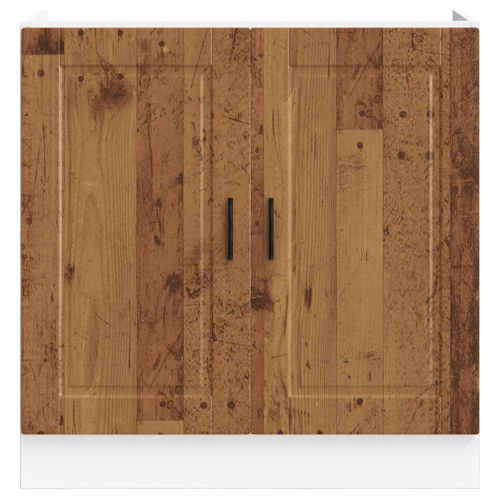 vidaXL Szafka pod zlewozmywak, Porto, stare drewno, 80x46x81,5 cm