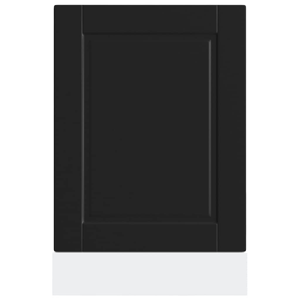 vidaXL Panel do zmywarki, Porto, czarny, 45x1,5x57 cm