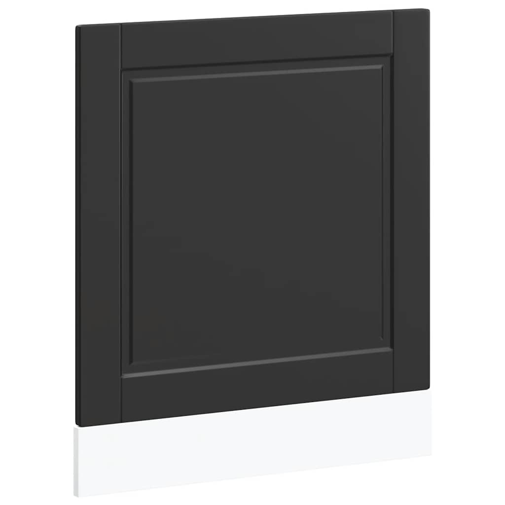 vidaXL Panel do zmywarki, Porto, czarny, 60x1,5x57 cm