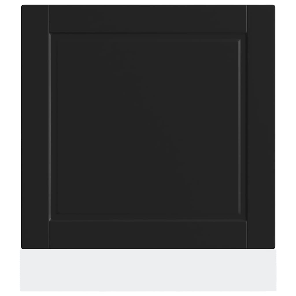 vidaXL Panel do zmywarki, Porto, czarny, 60x1,5x57 cm
