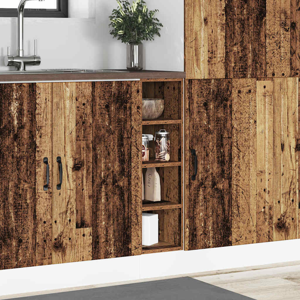 vidaXL Dolna szafka "Riga" Stare drewno 20x44,5x81,5 cm
