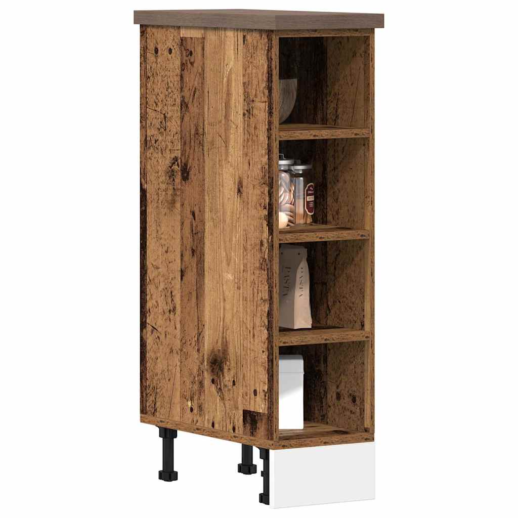 vidaXL Dolna szafka "Riga" Stare drewno 20x44,5x81,5 cm