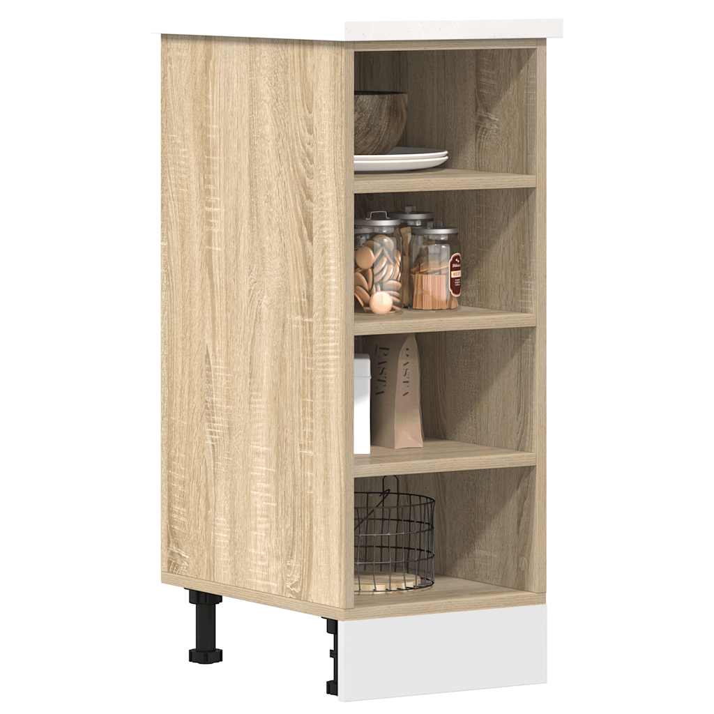 vidaXL Dolna szafka "Riga" Sonoma Oak 30x44,5x81,5 cm Drewno klejone