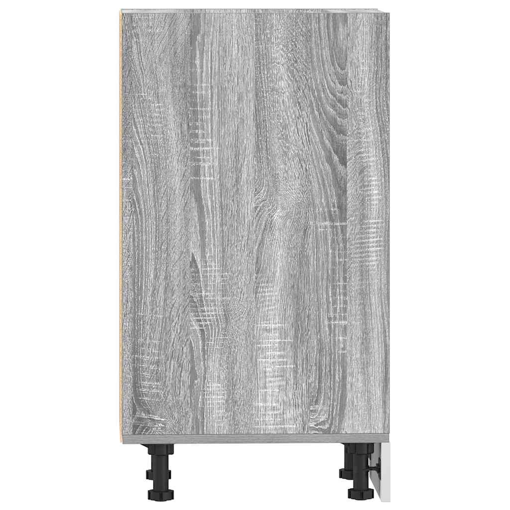 vidaXL Szafka dolna "Riga" Szara Sonoma 30x44,5x81,5 cm