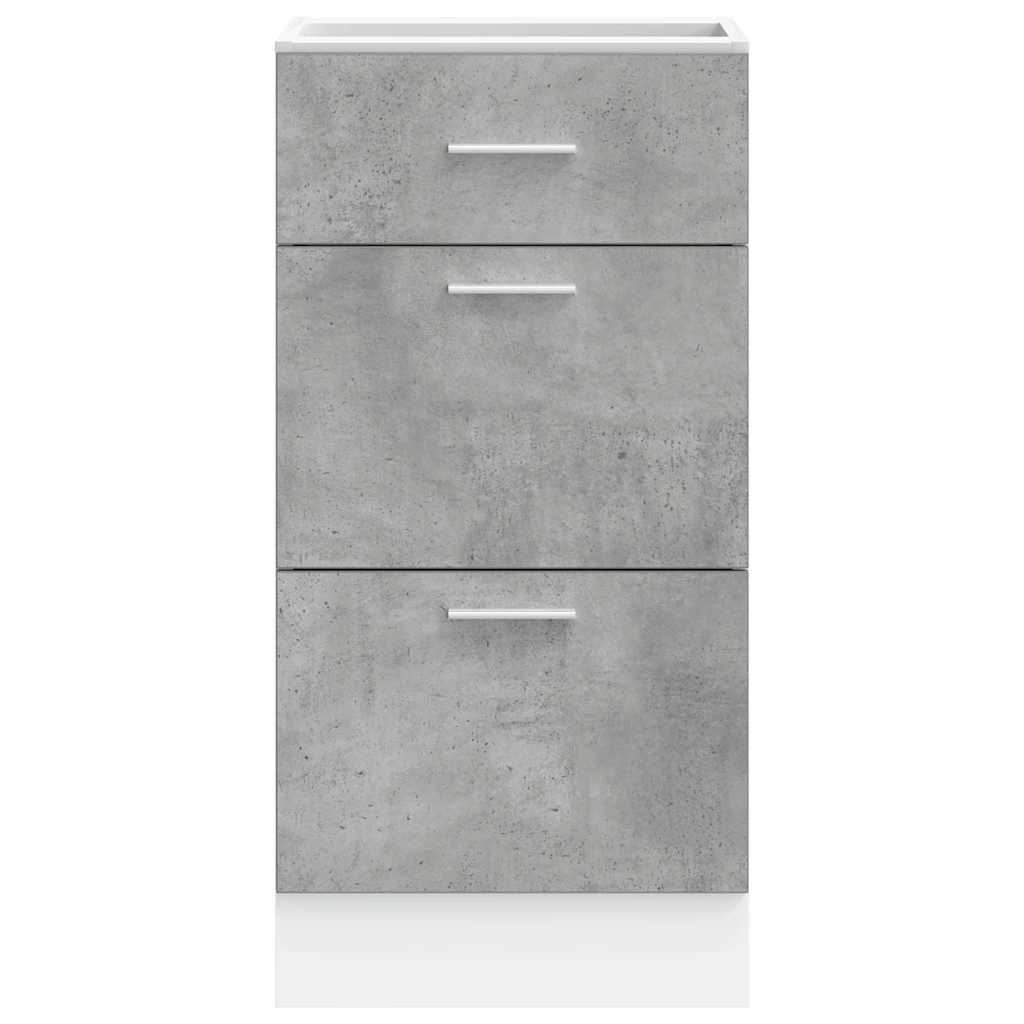 vidaXL Dolna szafka "Lyon" Betonowa Szara 40x46x81,5 cm Drewno klejone