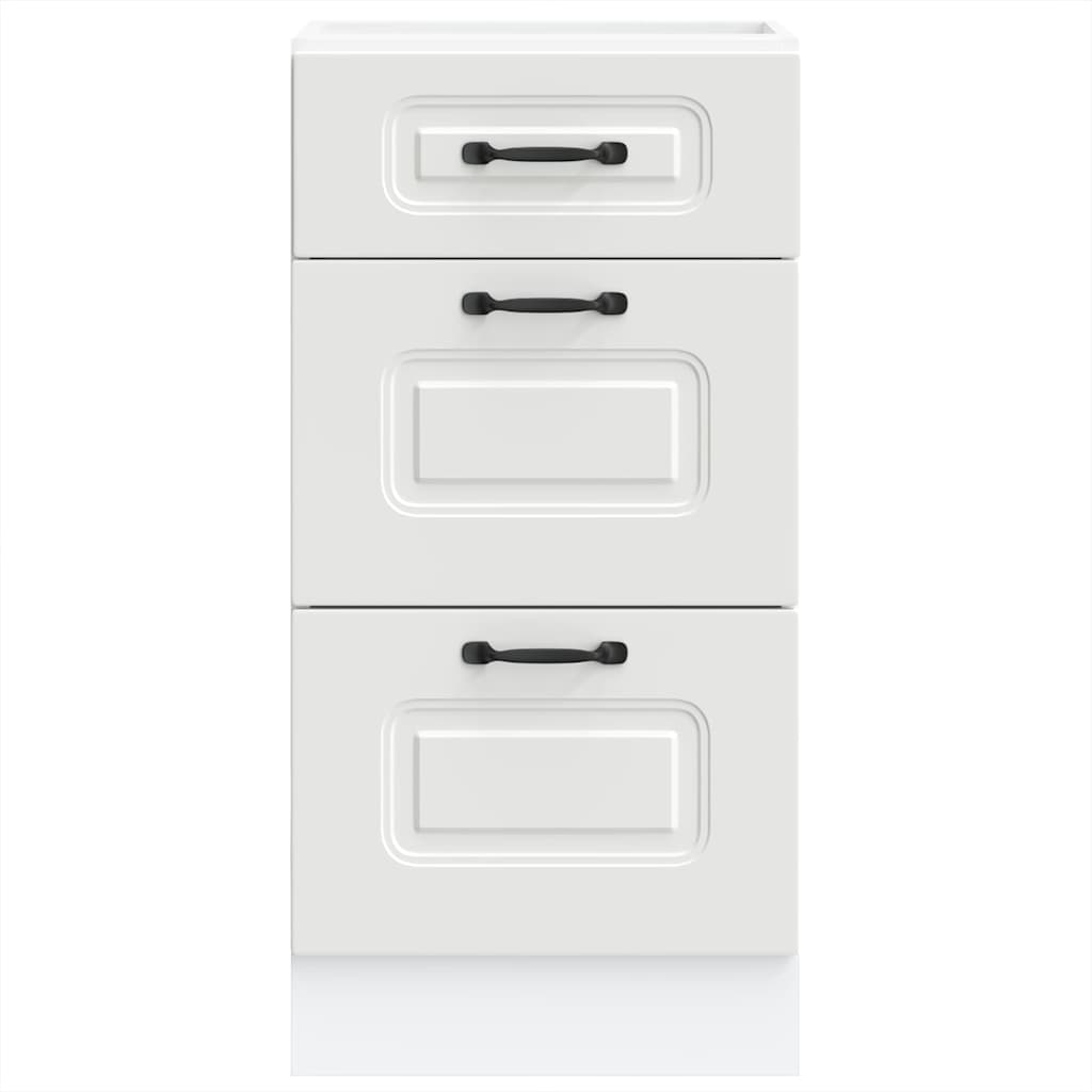 vidaXL Szafka kuchenna dolna, Kalmar, biała, materiał drewnopochodny