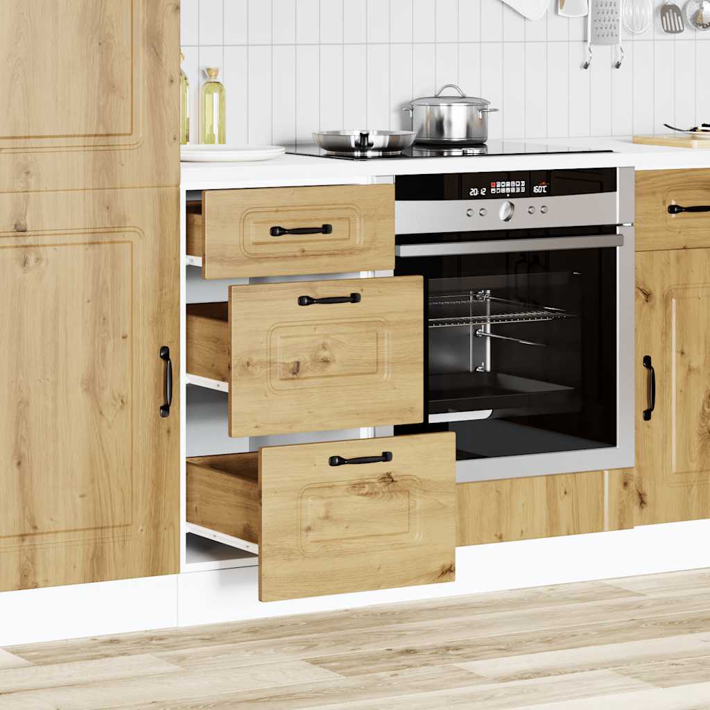 vidaXL Szafka kuchenna dolna, Kalmar, dąb artisan