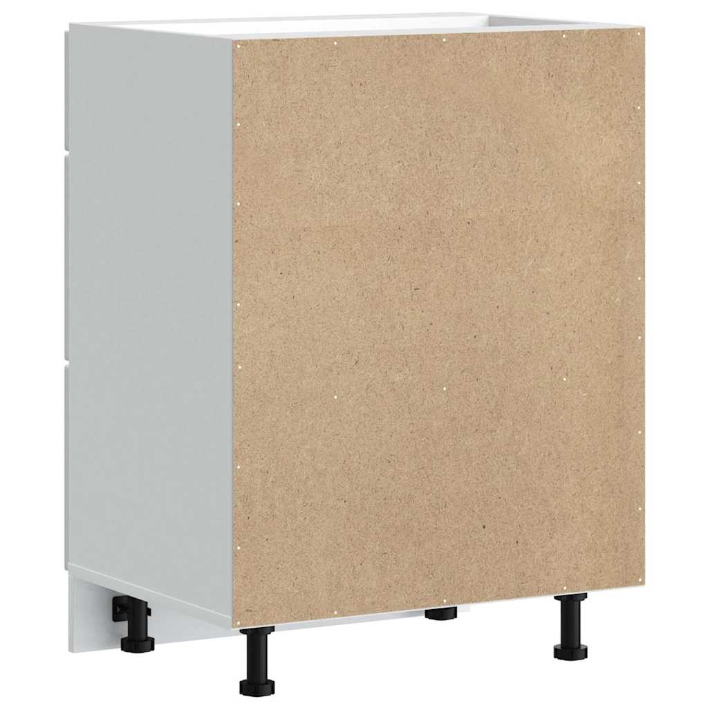 vidaXL Szafka kuchenna dolna „Lucca” z białego drewna klejonego