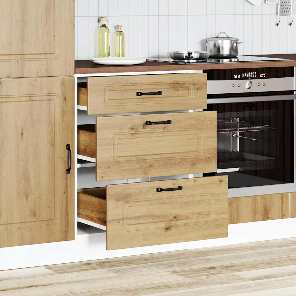 vidaXL Szafka kuchenna dolna, Kalmar, dąb artisan