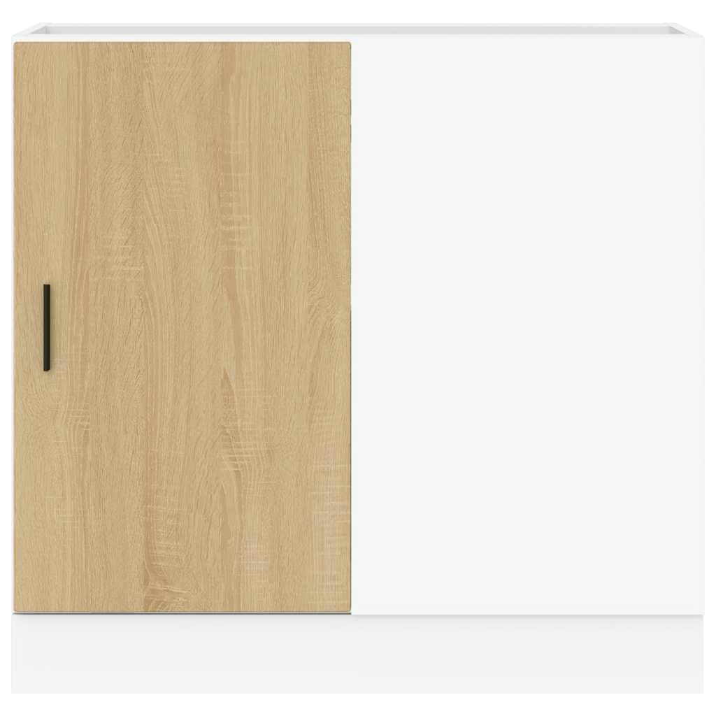 vidaXL Szafka dolna zlewu "Lyon" Sonoma Oak Drewno klejone