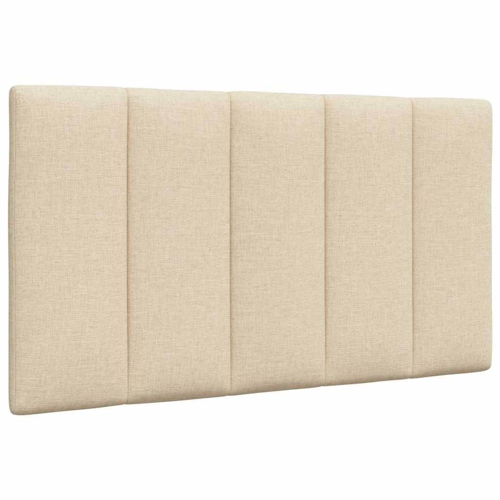 vidaXL Rama łóżka bez materaca Hanko Kremowa 90x190 cm Tkanina