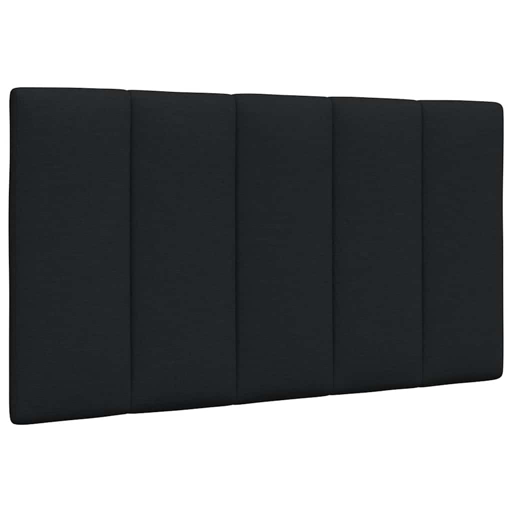 vidaXL Rama łóżka bez materaca Hanko Czarna 80x200 cm Tkanina