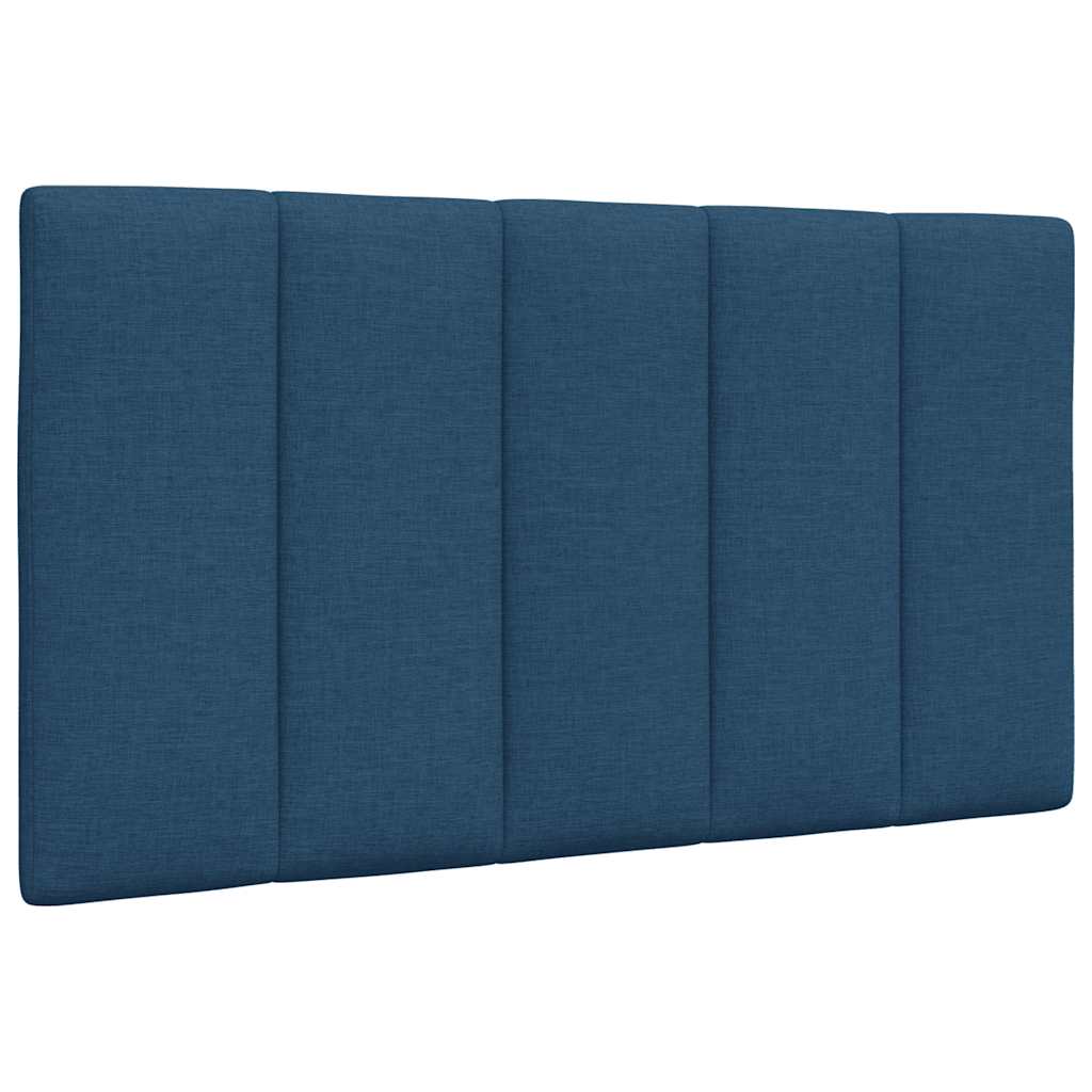 vidaXL Rama łóżka bez materaca Hanko Niebieska 80x200 cm Tkanina