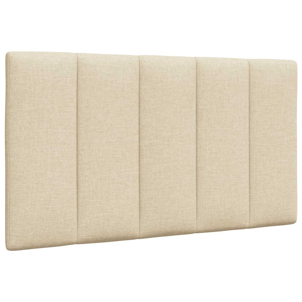 vidaXL Rama łóżka bez materaca Hanko Kremowa 90x190 cm Tkanina