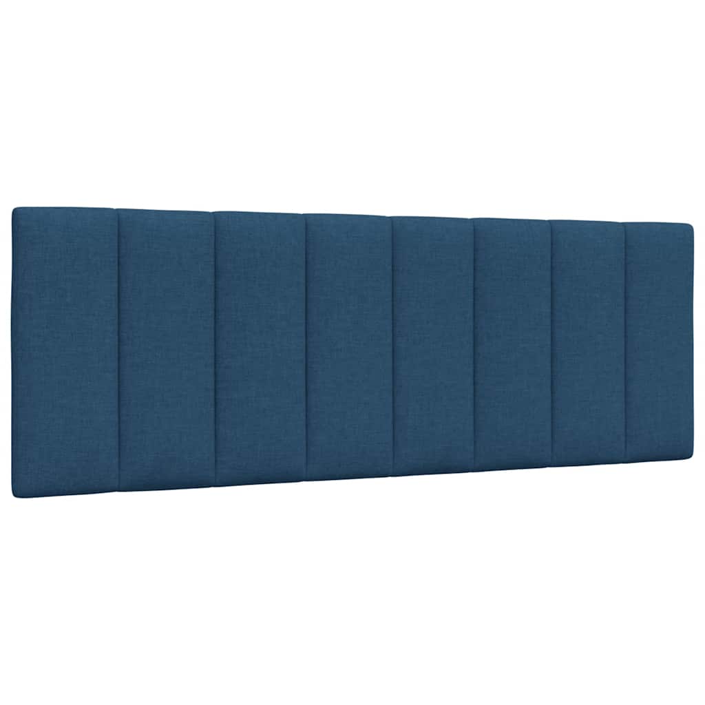 vidaXL Rama łóżka bez materaca Hanko Niebieska 120x200 cm Tkanina