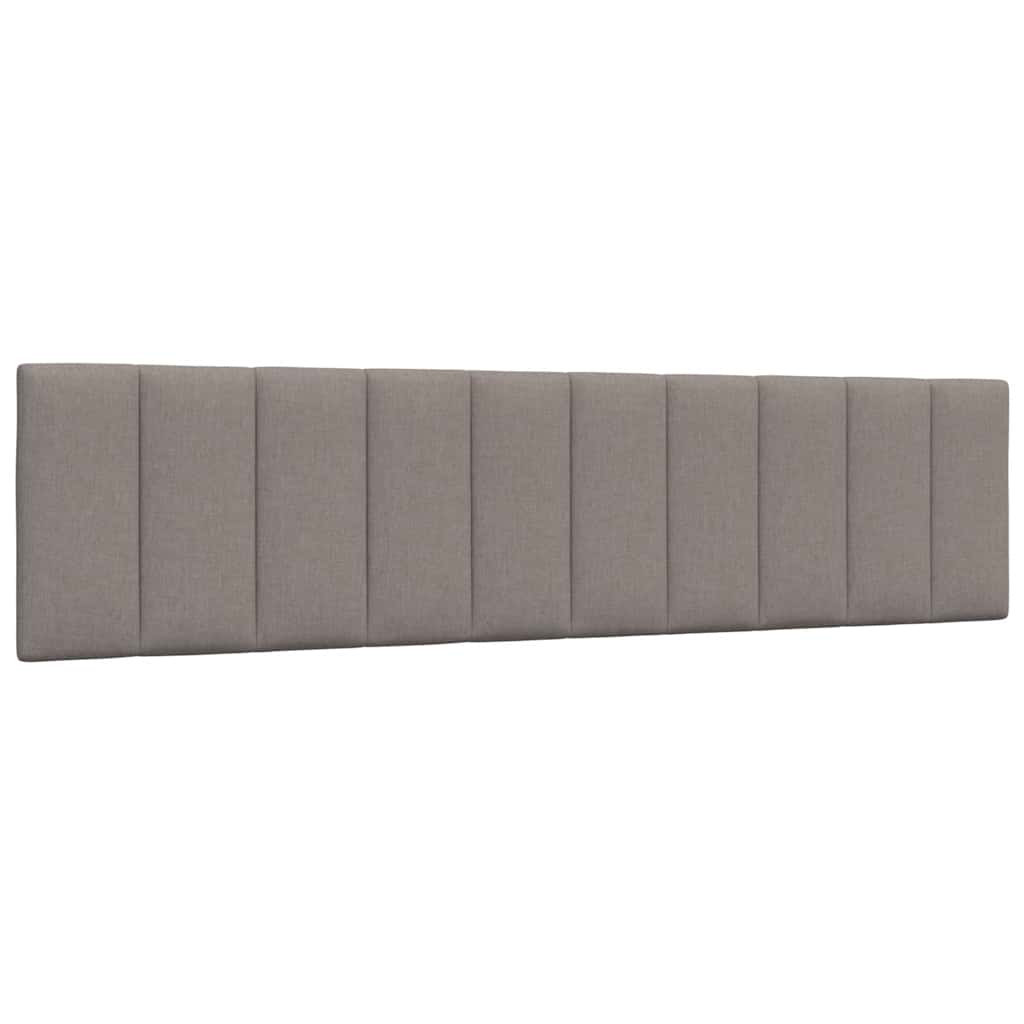 vidaXL Łóżko z materacem, Hanko, taupe, 200x200 cm, obite tkaniną