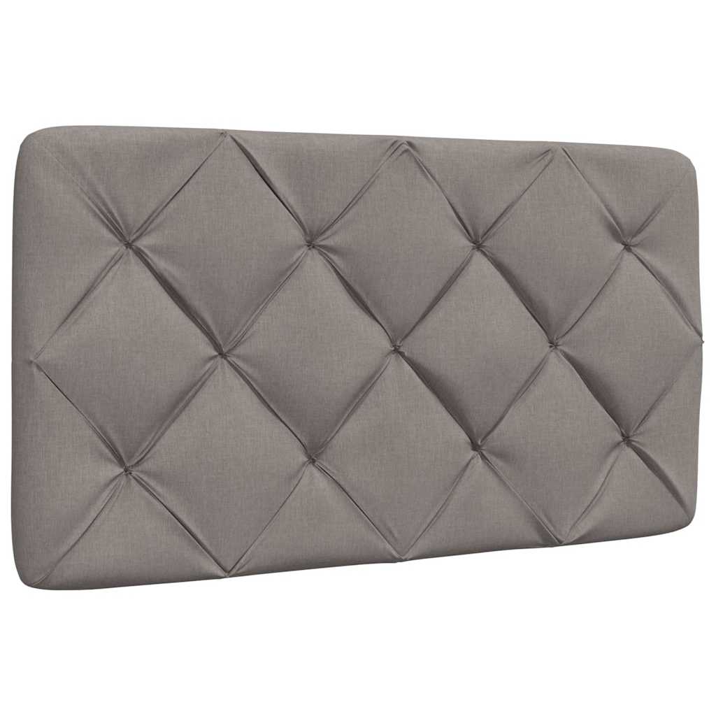 vidaXL Rama łóżka bez materaca Taupe 90x190 cm Tkanina